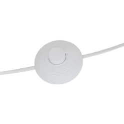 LAMPADAIRE TISSU BLANCA BGE H.124CM