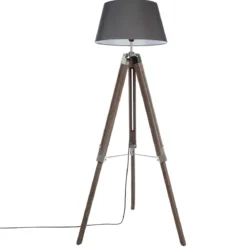 LAMPADAIRE TREPIED RUNO GRIS H.145CM