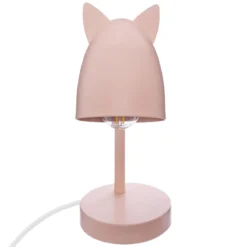 LAMPE A POSER A OREILLES ROSE H.31CM
