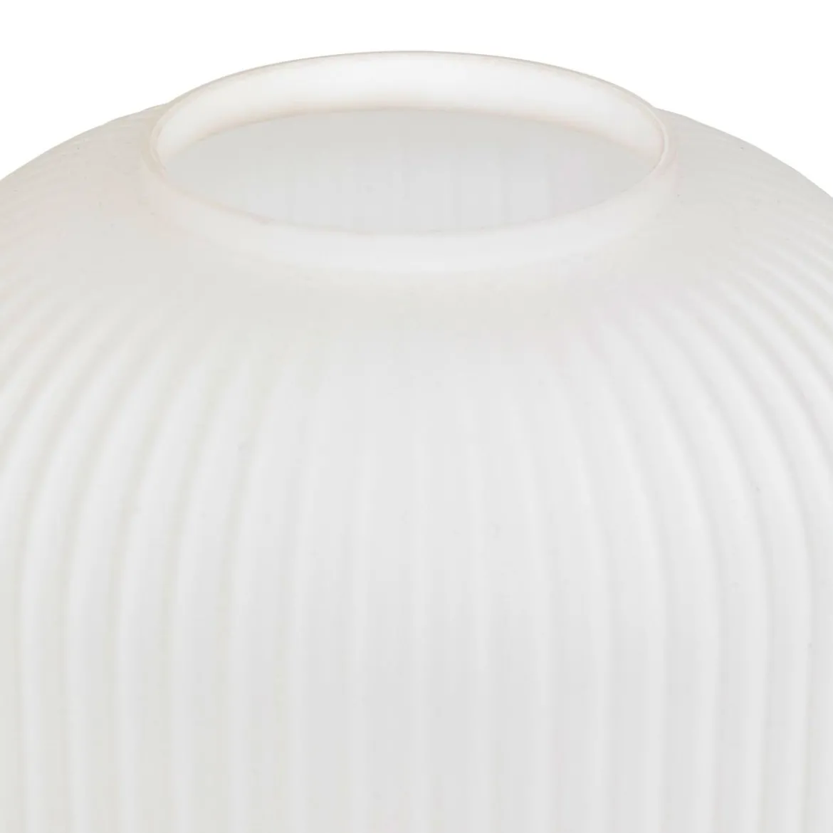 LAMPE A POSER TRAVIS VERRE BLANC H.25CM