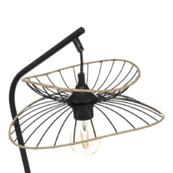 LAMPE ARC ALARA NOIR H.50CM