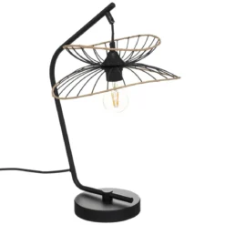 LAMPE ARC ALARA NOIR H.50CM