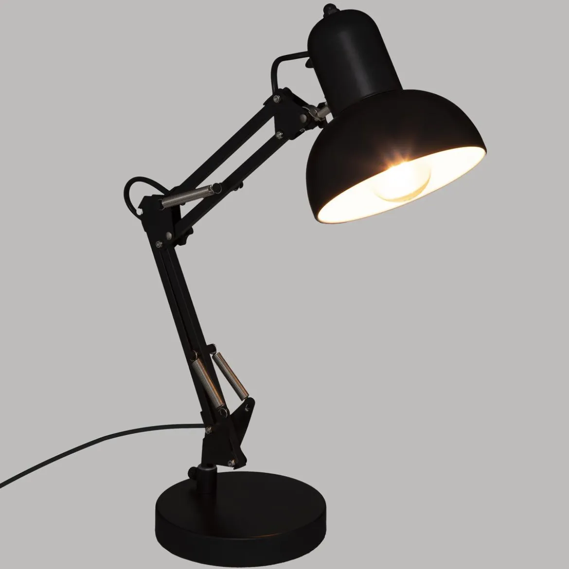 LAMPE ARC BREN NOIR H.55.8CM