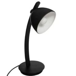 LAMPE ARC COURBE METAL NOIR H.52CM