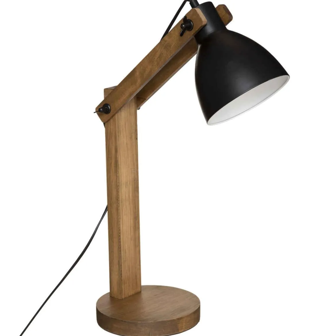 LAMPE ARC CUBA NOIR H.56CM