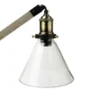 LAMPE ARC METAL ET BOIS ALAK MARRON H.59CM