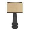 LAMPE BAKA NOIRE 46.5X28CM