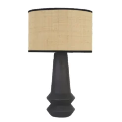 LAMPE BAKA NOIRE 46.5X28CM