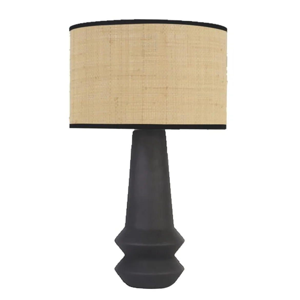 LAMPE BAKA NOIRE 46.5X28CM