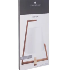 LAMPE BAMBOU ABAT JOUR PLASTIQUE H.31CM