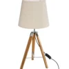 LAMPE BOIS TREPIED RUNO BAMBOU H.58CM