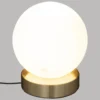 LAMPE BOULE DRIS DORE H.16CM