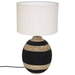 LAMPE BOULE JORIK IVOIRE H.58CM