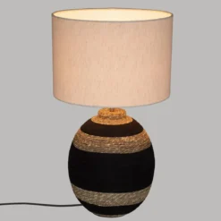 LAMPE BOULE JORIK IVOIRE H.58CM