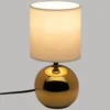 LAMPE BOULE TIMEO DORE H.25CM