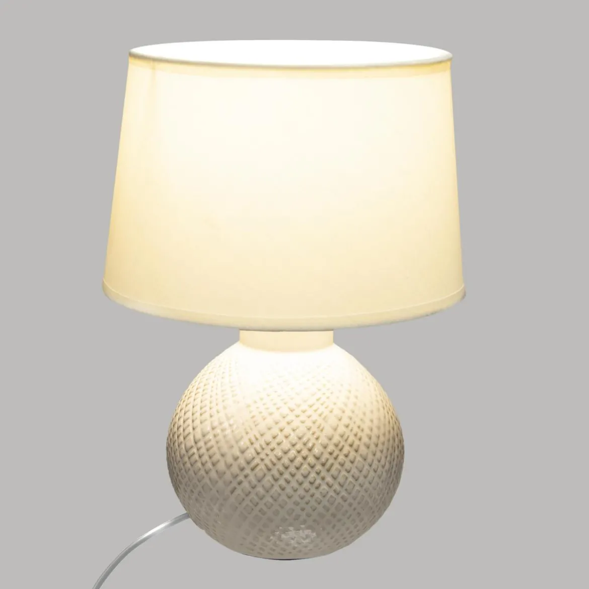 LAMPE CERAMIQUE BOULE H.28.5CM