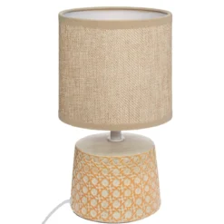 LAMPE CERAMIQUE CANNAGE H.23CM