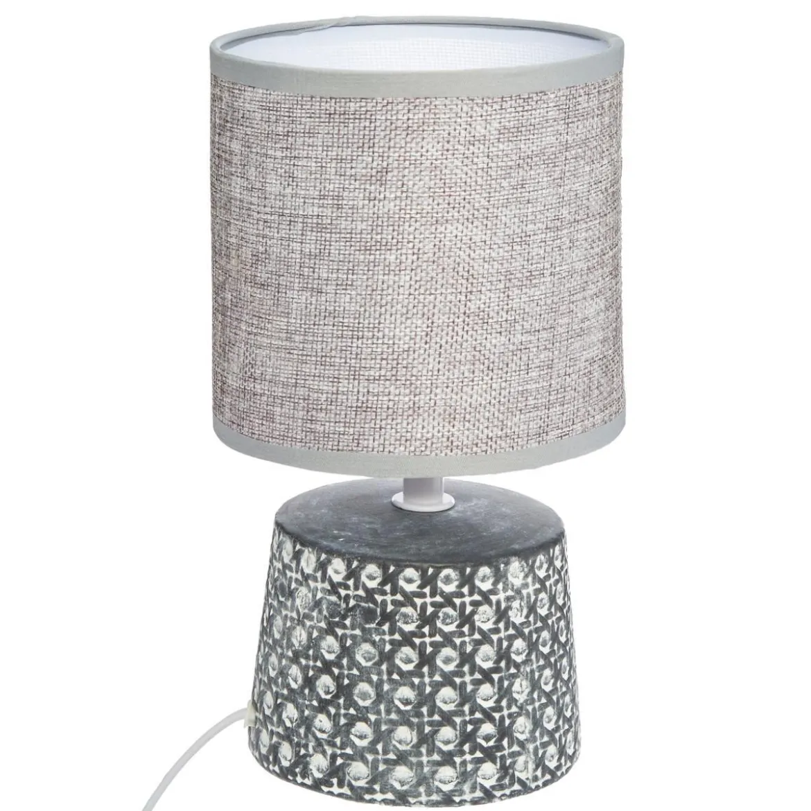 LAMPE CERAMIQUE CANNAGE H.23CM