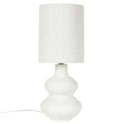 LAMPE CERAMIQUE CREME H.50CM