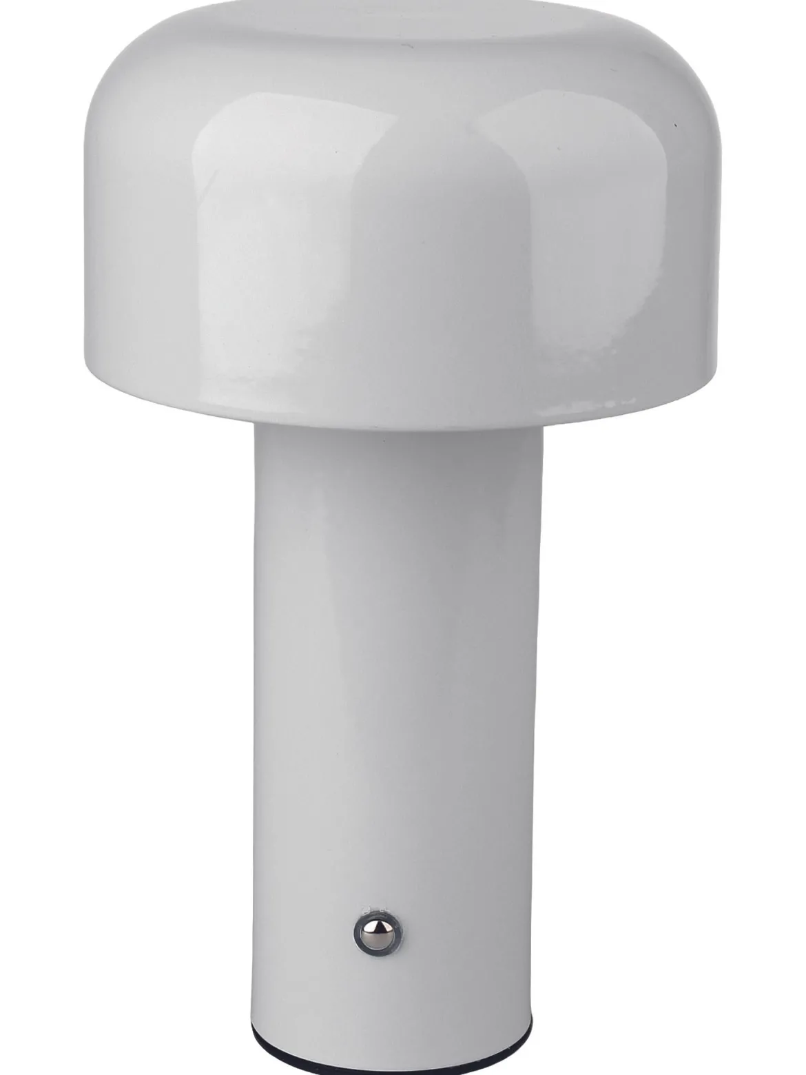 LAMPE CHAMPI BLANCHE BATTERIE USB 12.5X12.5X21CM