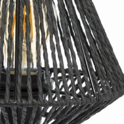 LAMPE CORDE NOIR JILY H.34CM