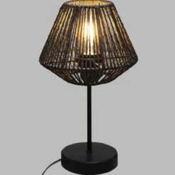 LAMPE CORDE NOIR JILY H.34CM
