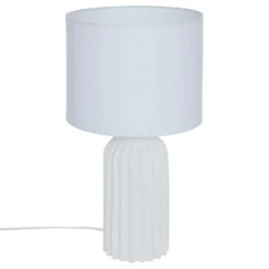 LAMPE CYLD FERNAN BLANC H.50CM