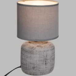 LAMPE CYLD SALTA GRIS H.26.5CM