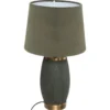 LAMPE CYLD VERT CEDRE SEFA H.43.5CM
