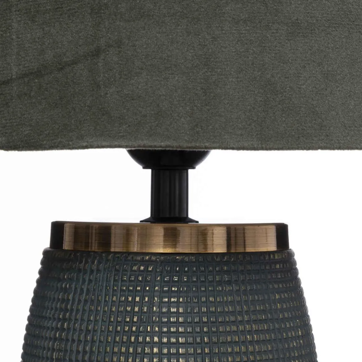 LAMPE CYLD VERT CEDRE SEFA H.43.5CM