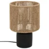 LAMPE CYLINDRE KOBY CERAMIQUE NOIR H.24CM