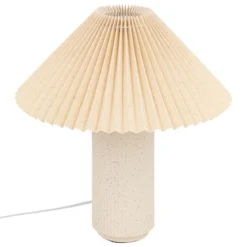 LAMPE CYLINDRE TALYA CERAMIQUE BLANC H.38CM