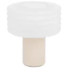 LAMPE CYLINDRE VERRE ASTI ARGILE H.36CM