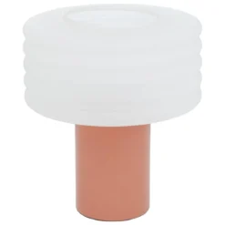 LAMPE CYLINDRE VERRE ASTI BRUN H.36CM