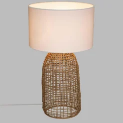 LAMPE CYLINDRIQUE KARLA NATUREL H.56CM