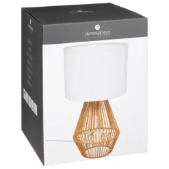 LAMPE DROITE LILA NATUREL H.40CM