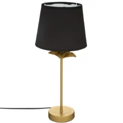 LAMPE DROITE PALMIER DORE H.45.5CM