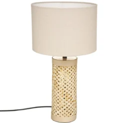 LAMPE DROIT SALMA NATUREL H.47CM
