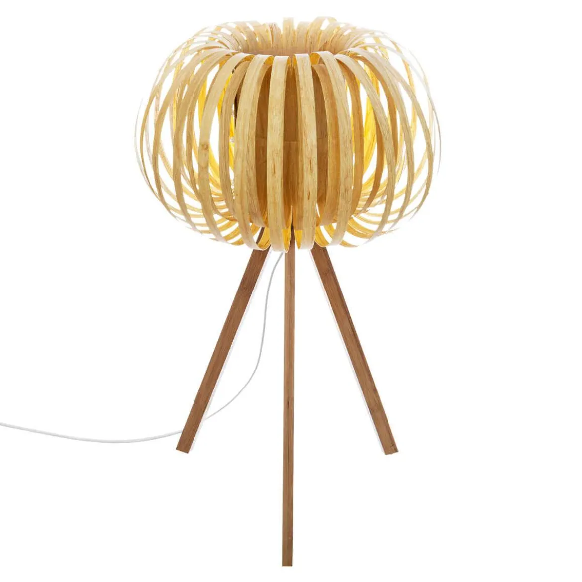 LAMPE EFFET BOIS SIEN H.55CM