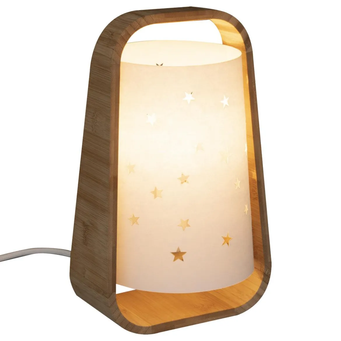 LAMPE ETOILES AJOUREES H.27CM