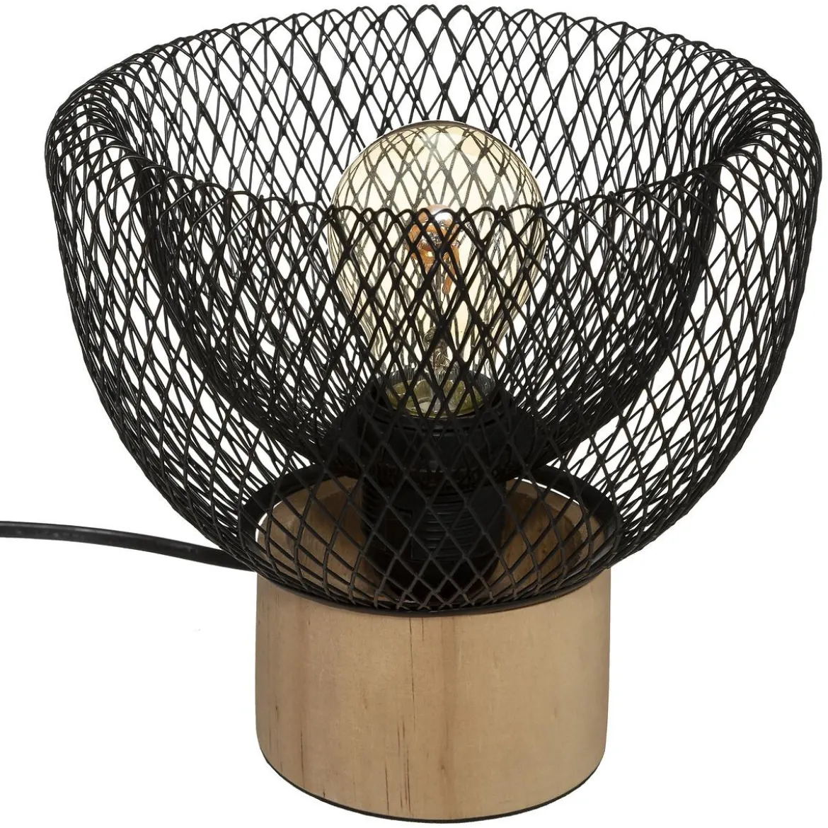 LAMPE EWAN NOIR H.20CM