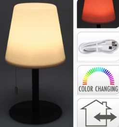 LAMPE EXTERIEURE H.30CM USB RECHARGEABLE