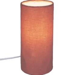 LAMPE GAZE COTON TERRACOTTA