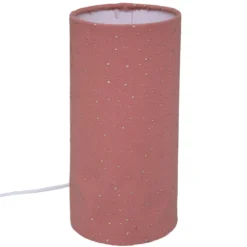 LAMPE GAZE COTON TERRACOTTA