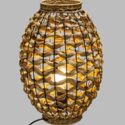 LAMPE JACINTHE NATUREL H.40CM