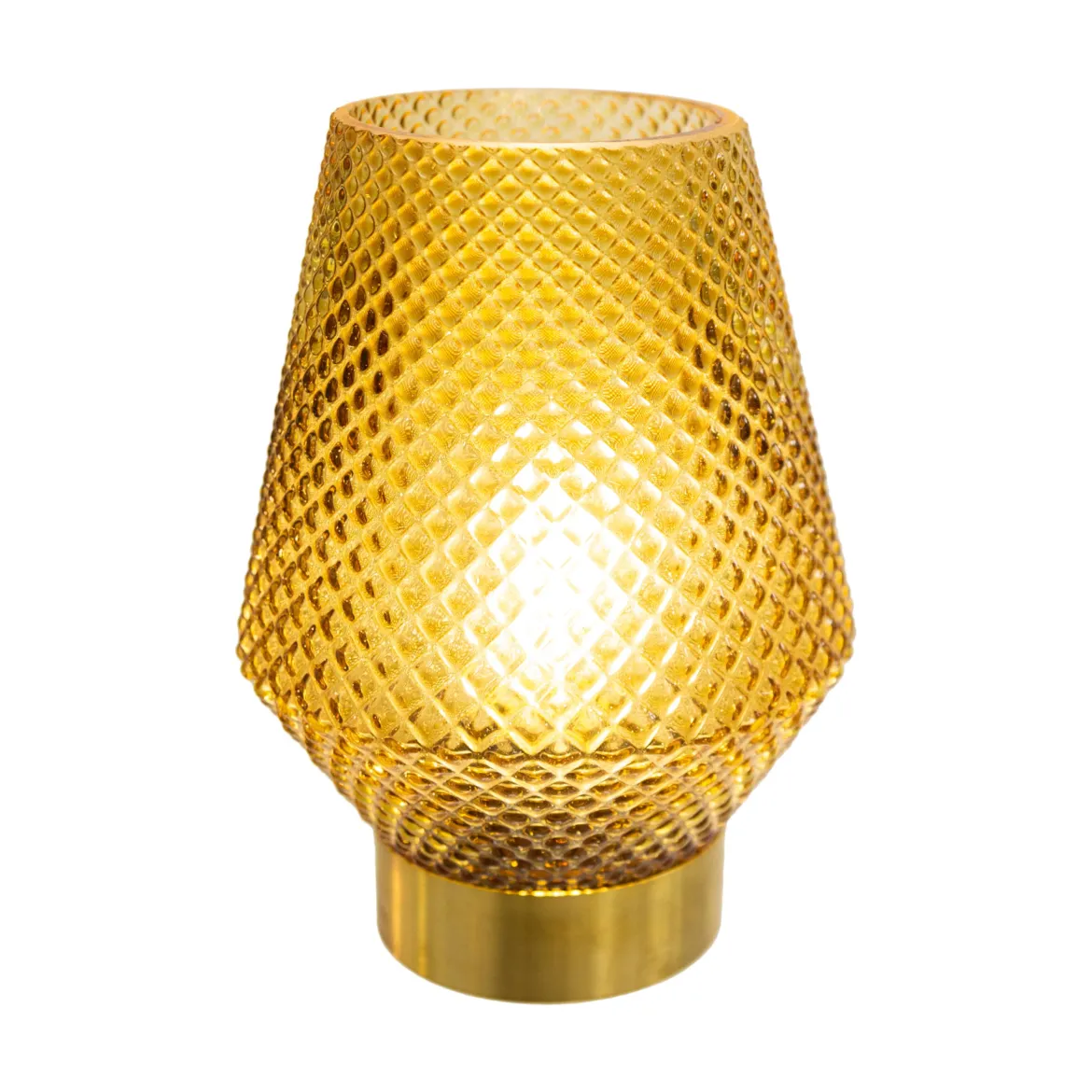 LAMPE LED BASE OR H.17CM