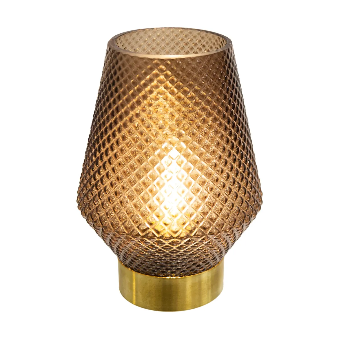 LAMPE LED BASE OR H.17CM