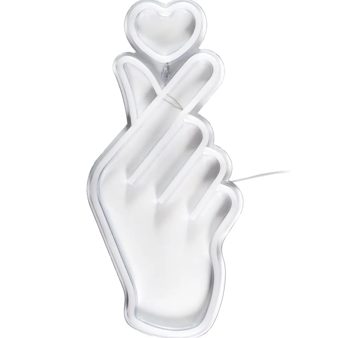 LAMPE LED EFFET NEON SIGNE COEUR USB