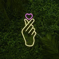 LAMPE LED EFFET NEON SIGNE COEUR USB