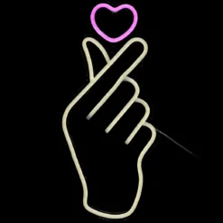 LAMPE LED EFFET NEON SIGNE COEUR USB